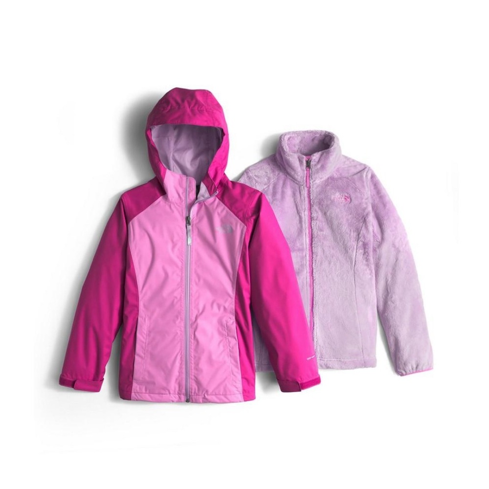 The North Face Girls Triclimate Osolita Jacket Wisteria Pink Purple Size 5T NEW